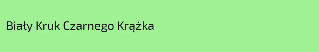 Biały Kruk Czarnego Krążka